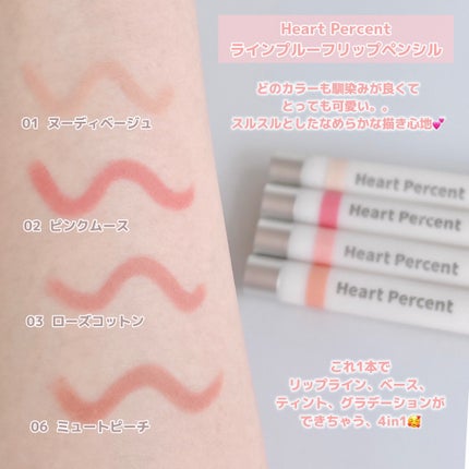 ドットオンムードワンウェイグロイティント/Heart Percent/リップティントを使ったクチコミ(2枚目)