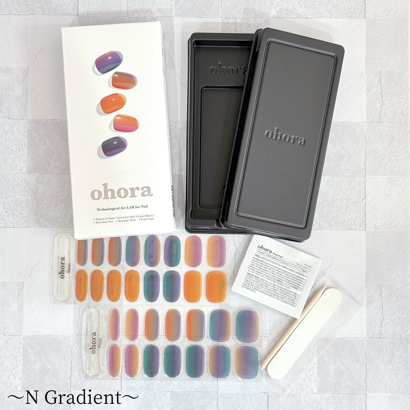 セミキュアジェルネイル(ハンド)/ohora/ネイルシールを使ったクチコミ(3枚目)