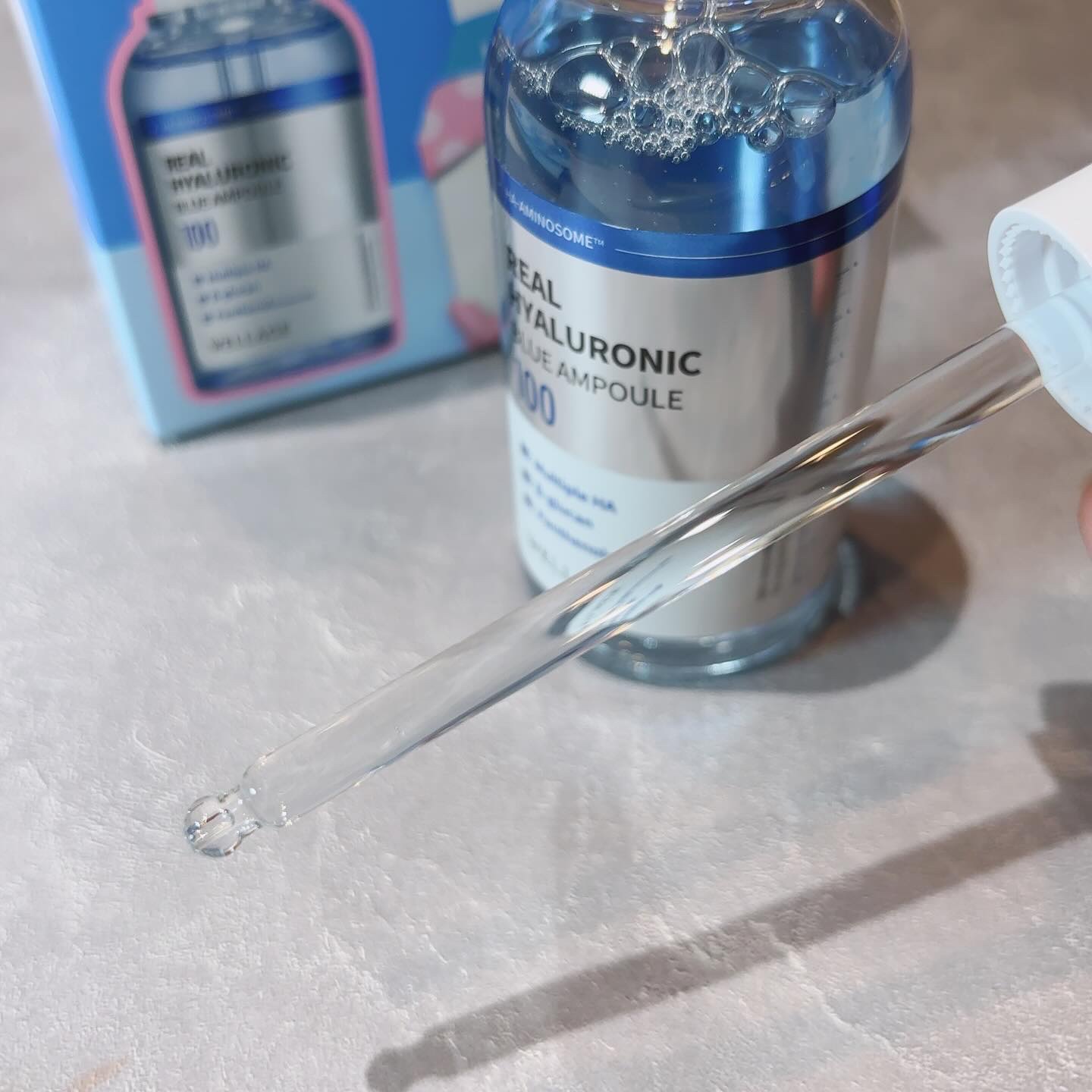 リアルヒアルロニックブルーアンプル 100/Wellage/美容液を使ったクチコミ（3枚目）