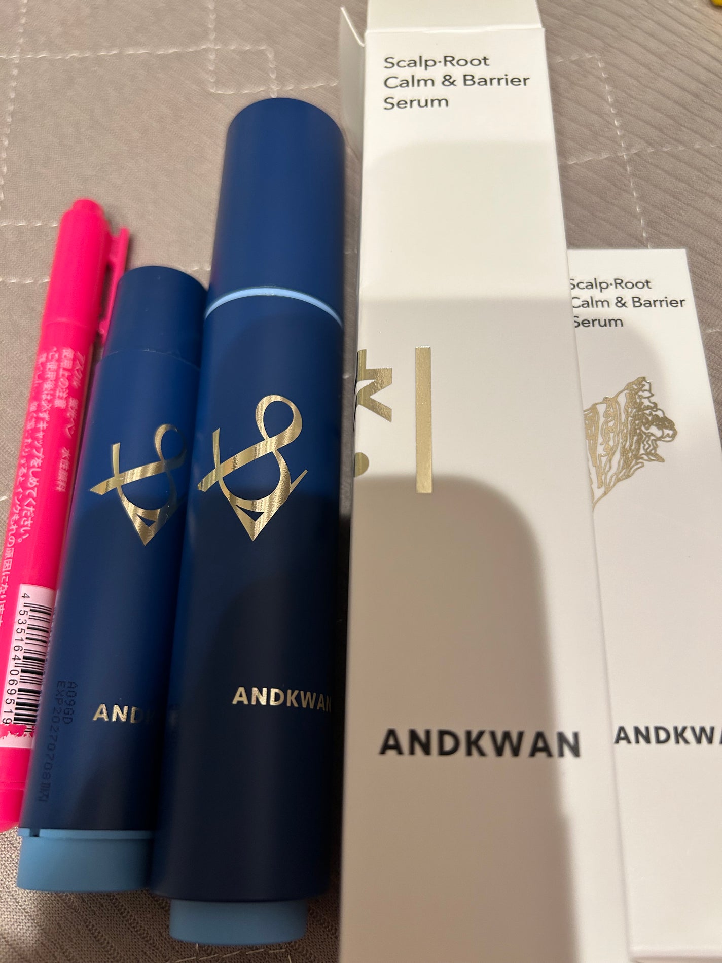 Scalp Root Calm & Barrier(コンブ一体型+リフィル セット)/ANDKWAN/スカルプブラシを使ったクチコミ(1枚目)