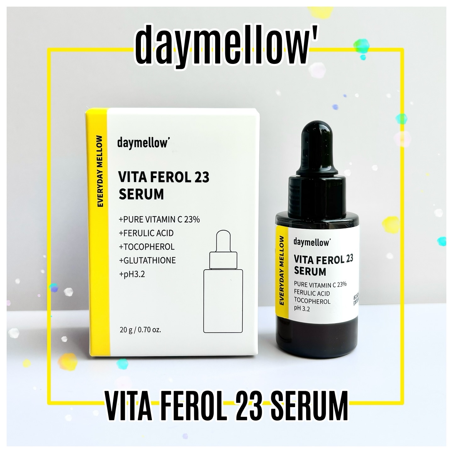 ⠀
⠀

❏ daymellow
❏ ビタフェロール23セラム
❏ 20g
‾‾‾‾‾‾‾‾‾‾‾‾‾‾‾‾‾‾‾‾‾‾‾‾‾‾‾‾‾‾‾‾‾‾‾‾‾‾‾
☑︎ 純粋ビタミンC23％

☑︎ 7種植物エキス
… 7種の植物エキスで作られたA