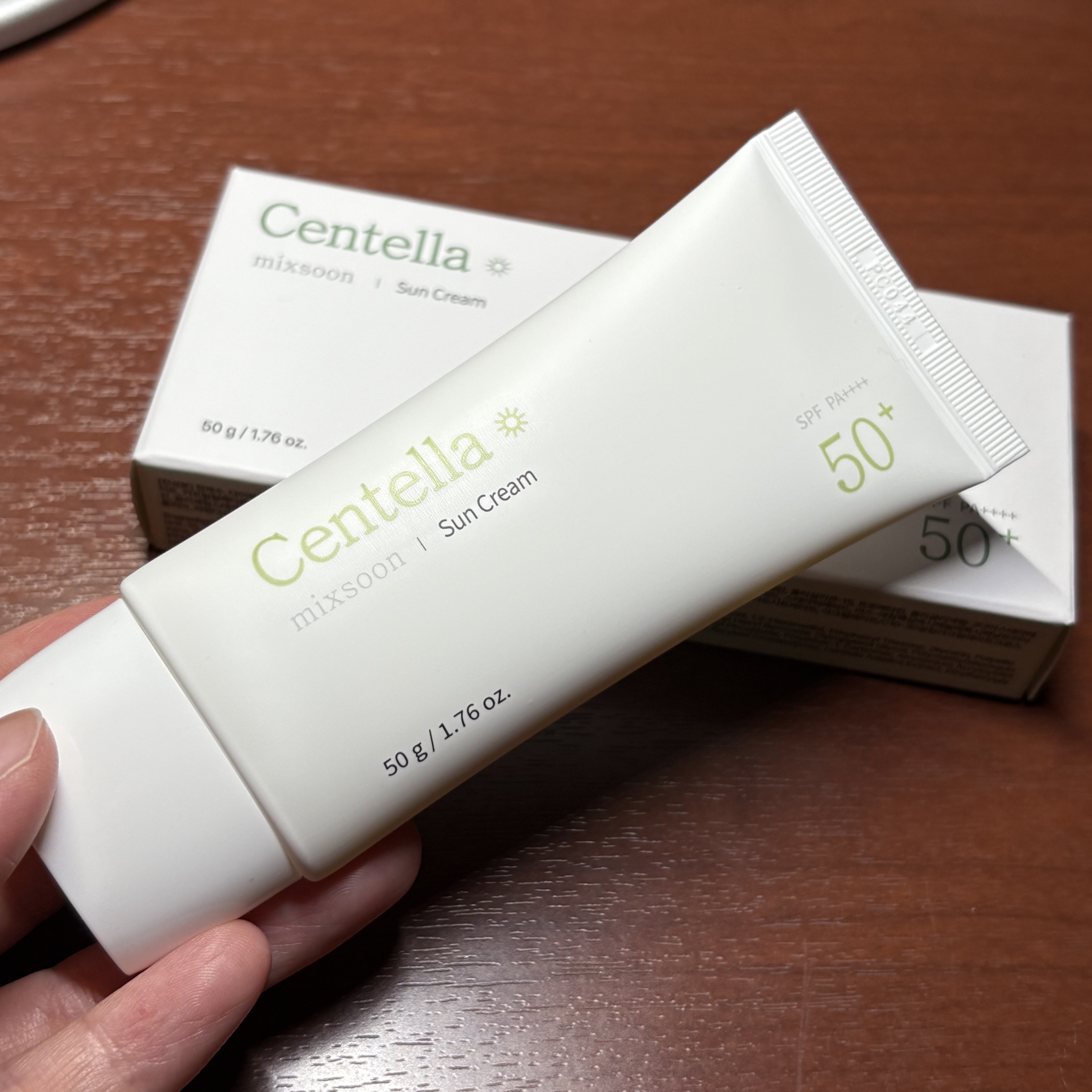 ツボクサ サンクリーム/mixsoon/日焼け止めクリームを使ったクチコミ（2枚目）