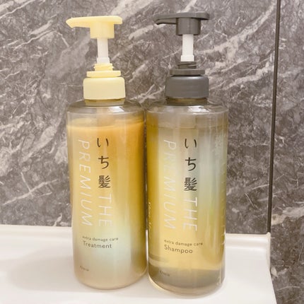 THE PREMIUM エクストラダメージケアシャンプー/トリートメント(シャイニーモイスト)/いち髪/市販シャンプーを使ったクチコミ(1枚目)