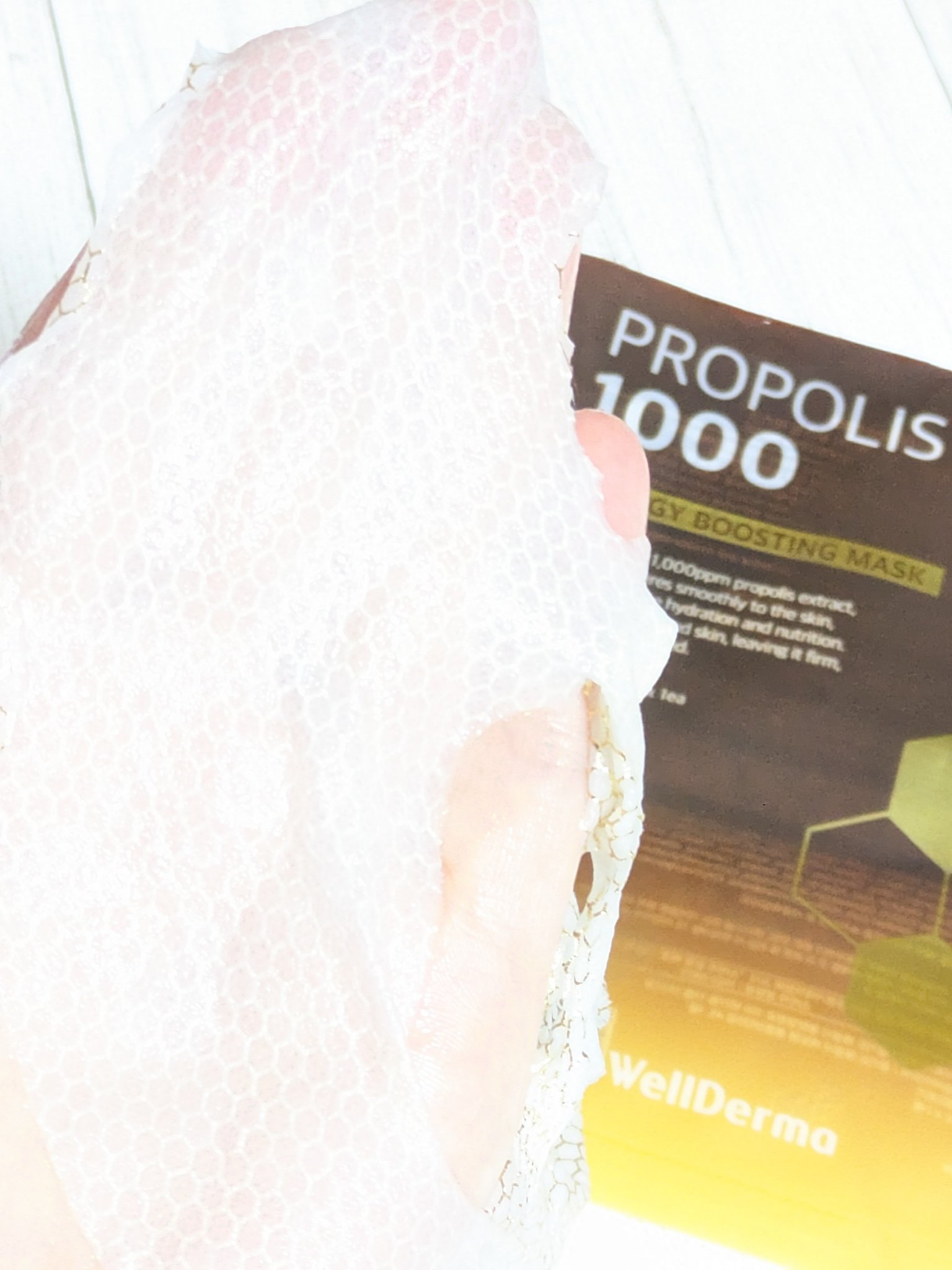 プロポリス1,000エネルギーブースティングマスクパック/WellDerma/シートマスク・パックを使ったクチコミ（3枚目）