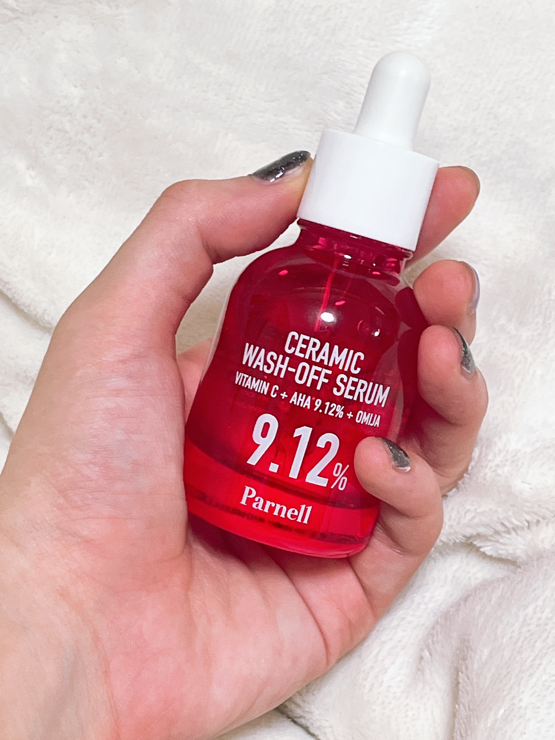 AHA 9.12 オミジャ 陶器肌 ウォッシュオフ セラム/parnell/美容液を使ったクチコミ（2枚目）