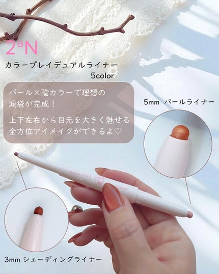 カラープレイデュアルライナー/2aN/スティックアイシャドウを使ったクチコミ(2枚目)