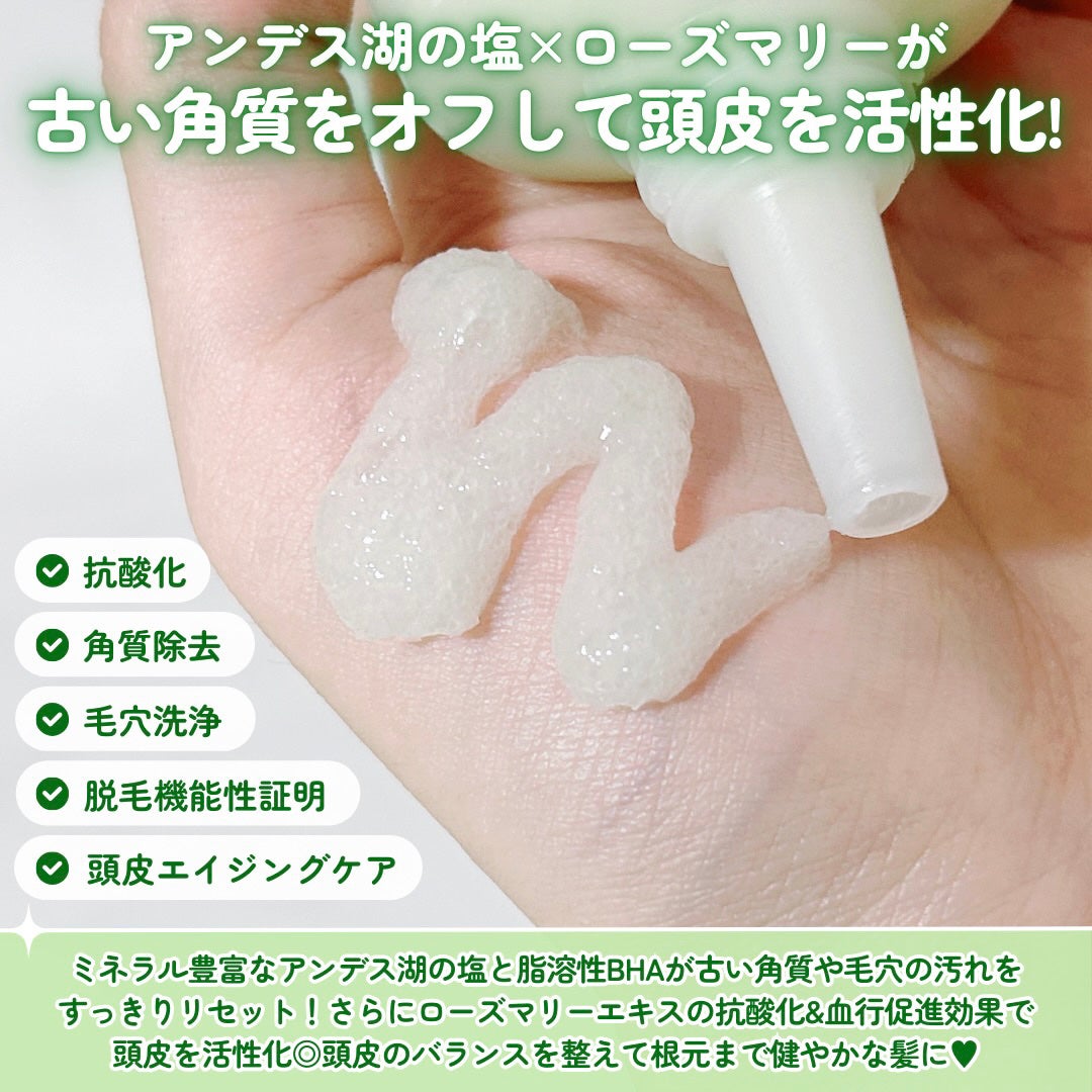 ローズマリー スカルプ スクラブ/AROMATICA/ヘッドスクラブを使ったクチコミ(3枚目)