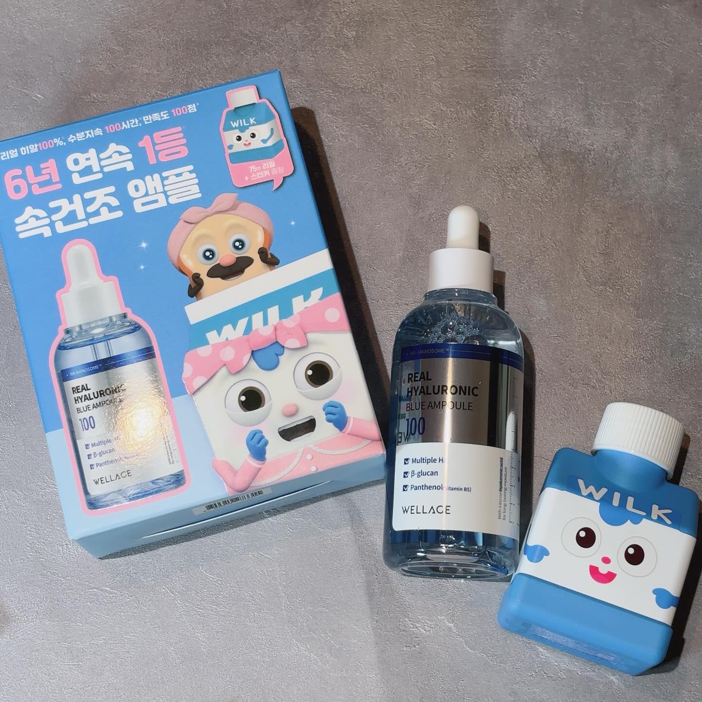 リアルヒアルロニックブルーアンプル 100/Wellage/美容液を使ったクチコミ（2枚目）