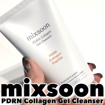 mixsoon PDRNコラーゲン ジェルクレンザーのクチコミ「mixsoonのPDRNコラーゲンジェルクレンザー🫧
ジェルタイプなのに、泡立てるとふわふわ.....」(1枚目)