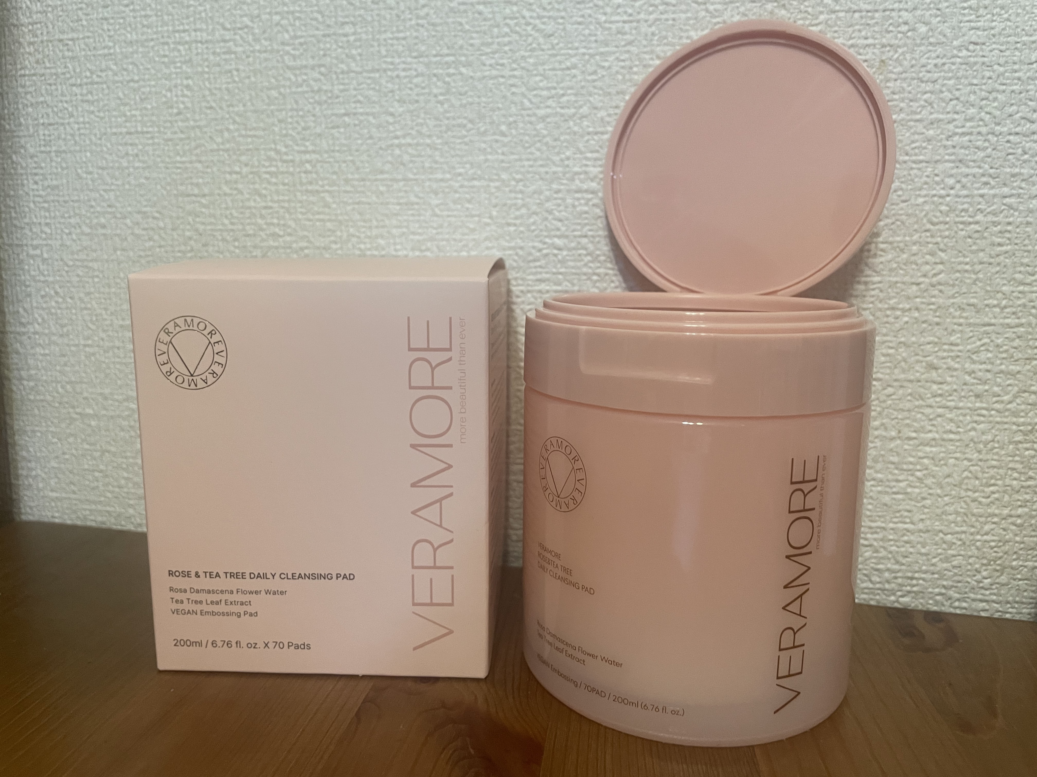 ローズ＆ティーツリークレンジングパッド/VERAMORE/クレンジングシートを使ったクチコミ（1枚目）