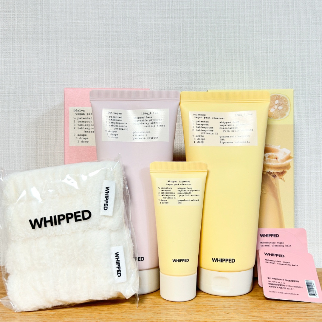 メガ割購入品🈹

WHIPPED
ヴィーガンパッククレンザーチューブ

元々タルバを気に入っていたところ、
まるえつスペシャルを見つけて
迷わず購入しました✨

タルバはスクラブが入っていて、
小さい粒なので肌への刺激が少なく、
顔にも使