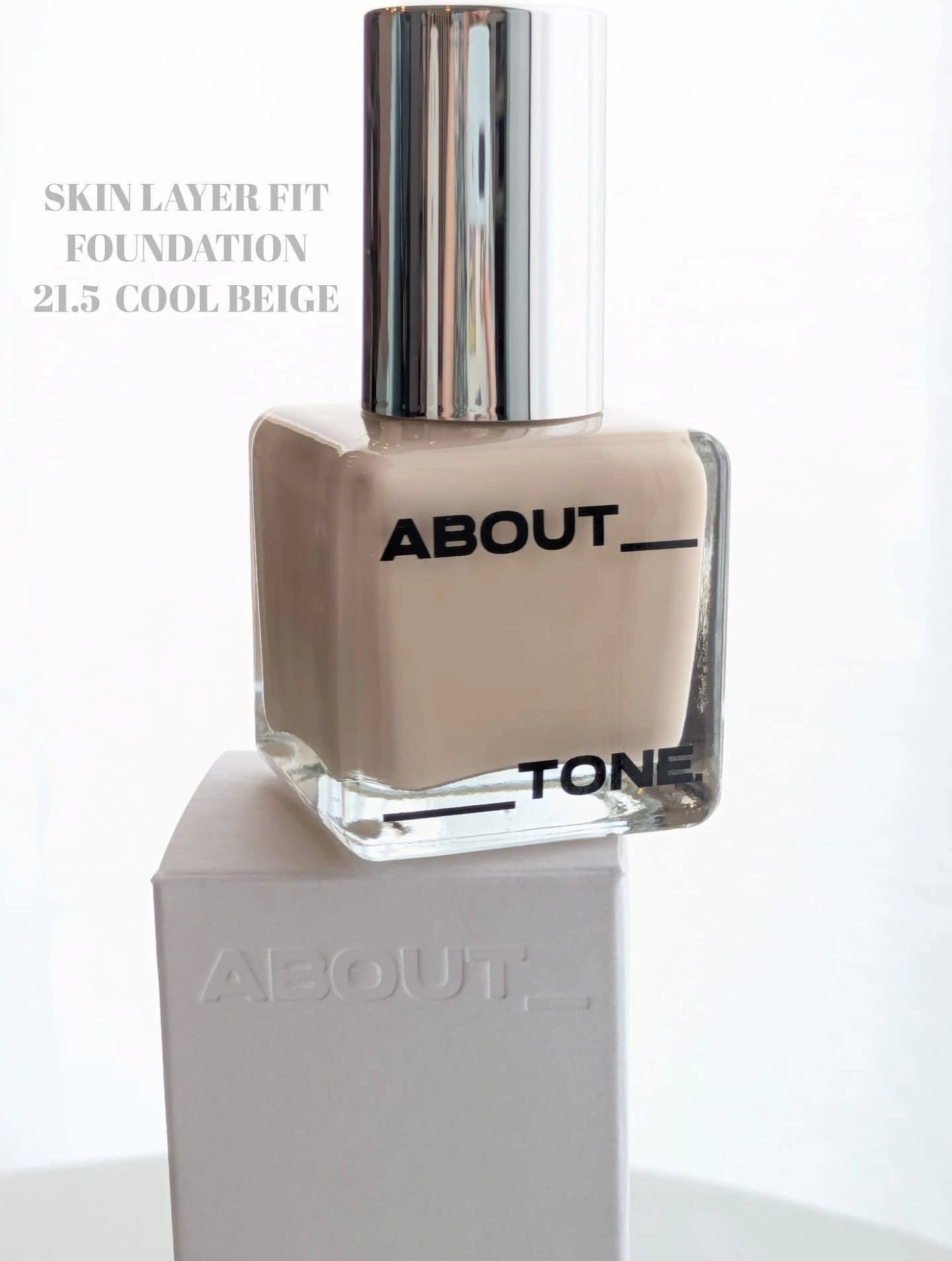 スキンレイヤーフィットファンデーション/ABOUT TONE/リキッドファンデーションを使ったクチコミ（3枚目）