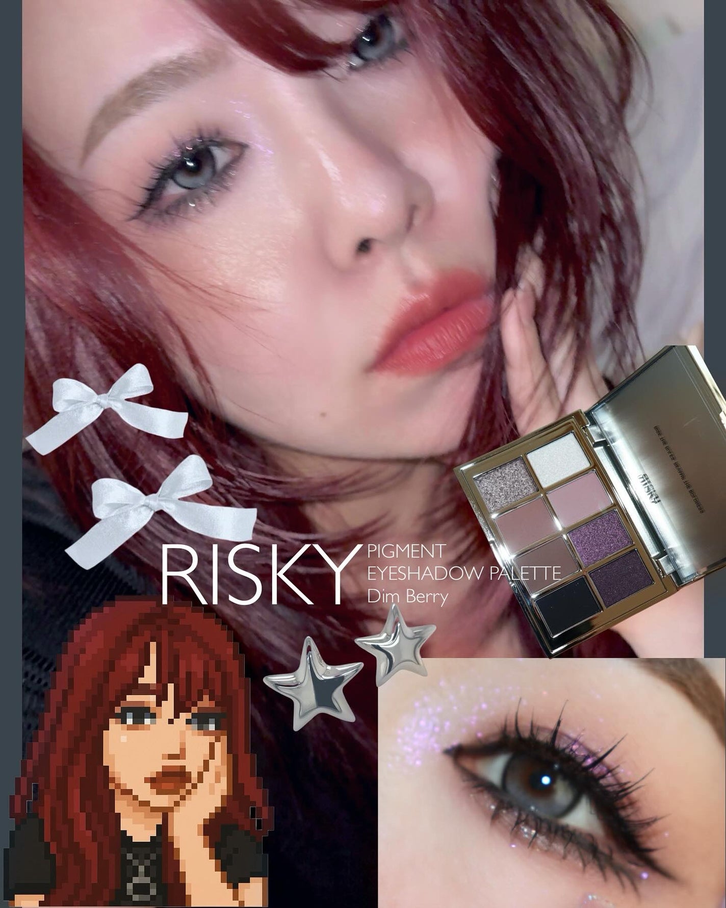 PIGMENT EYESHADOW PALETTE /RISKY /アイシャドウパレットを使ったクチコミ(1枚目)