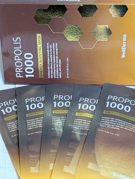 プロポリス1,000エネルギーブースティングマスクパック/WellDerma/シートマスク・パックを使ったクチコミ(5枚目)