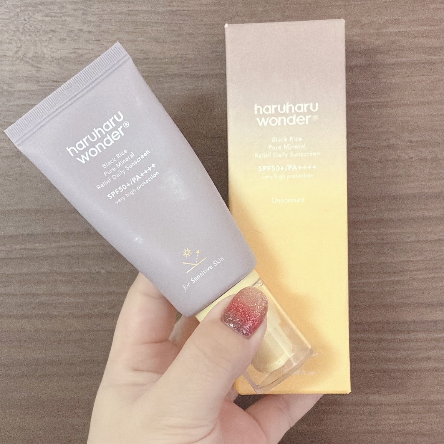 ブラックライス ピュア ミネラル リリーフ デイリー サンスクリーン/haruharu wonder/日焼け止めクリームを使ったクチコミ（1枚目）