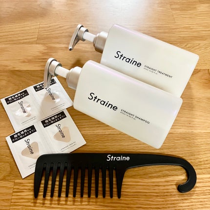 ストレートシャンプー/ストレートトリートメント ホワイトブロッサムの香り/Straine/市販シャンプーを使ったクチコミ(1枚目)