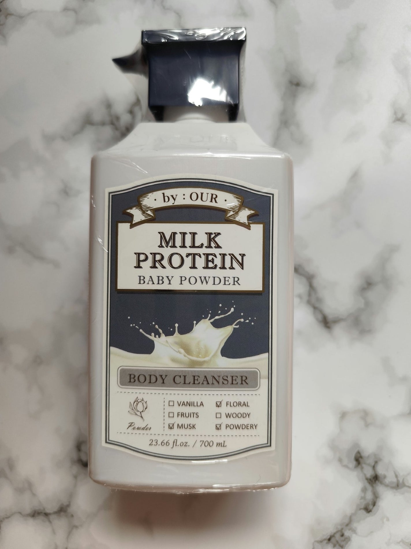 ミルクプロテイン ボディクレンザー ベビーパウダー/by : OUR/ボディソープを使ったクチコミ(1枚目)