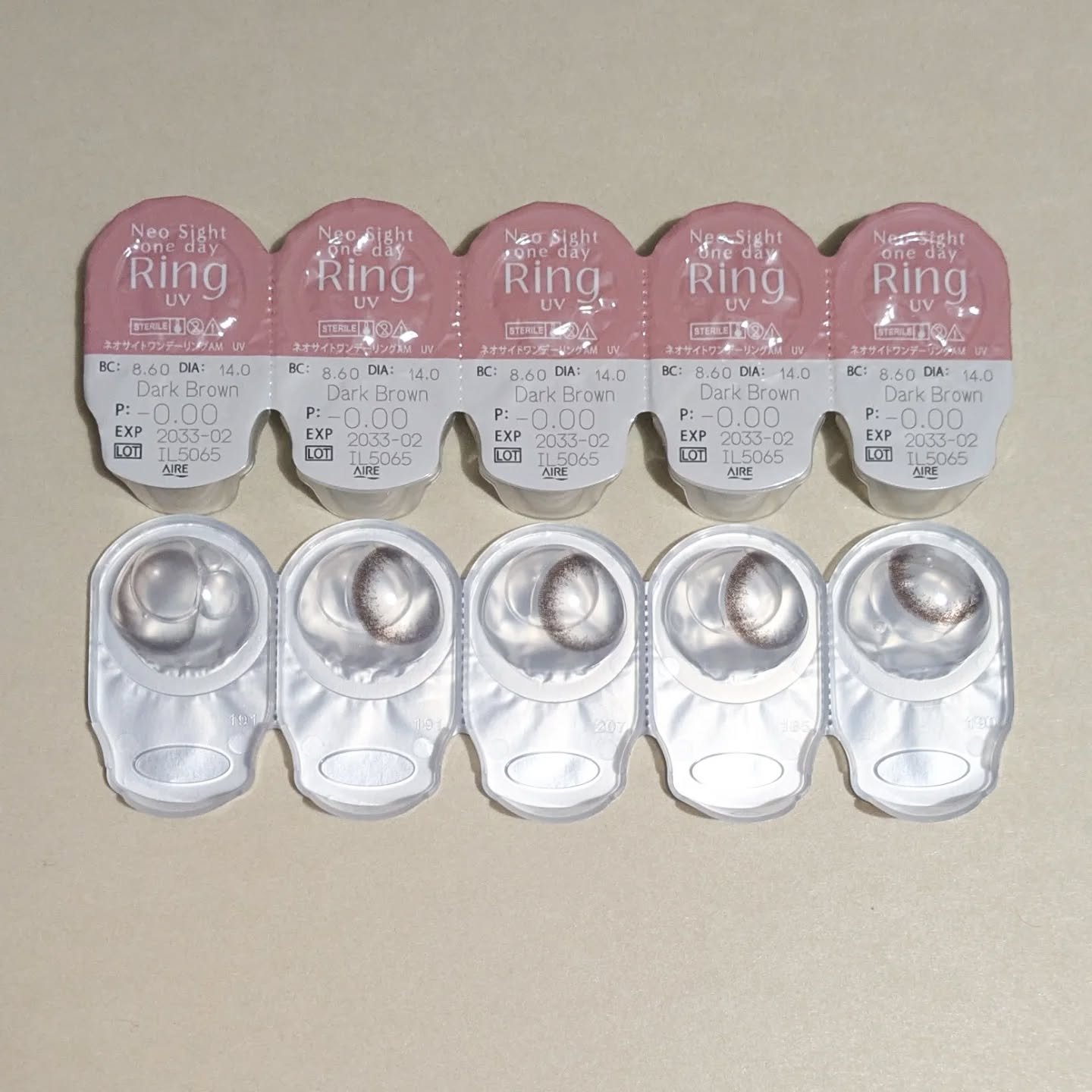 ネオサイトワンデー リングUV/Aire/ワンデー（１DAY）カラコンを使ったクチコミ（3枚目）