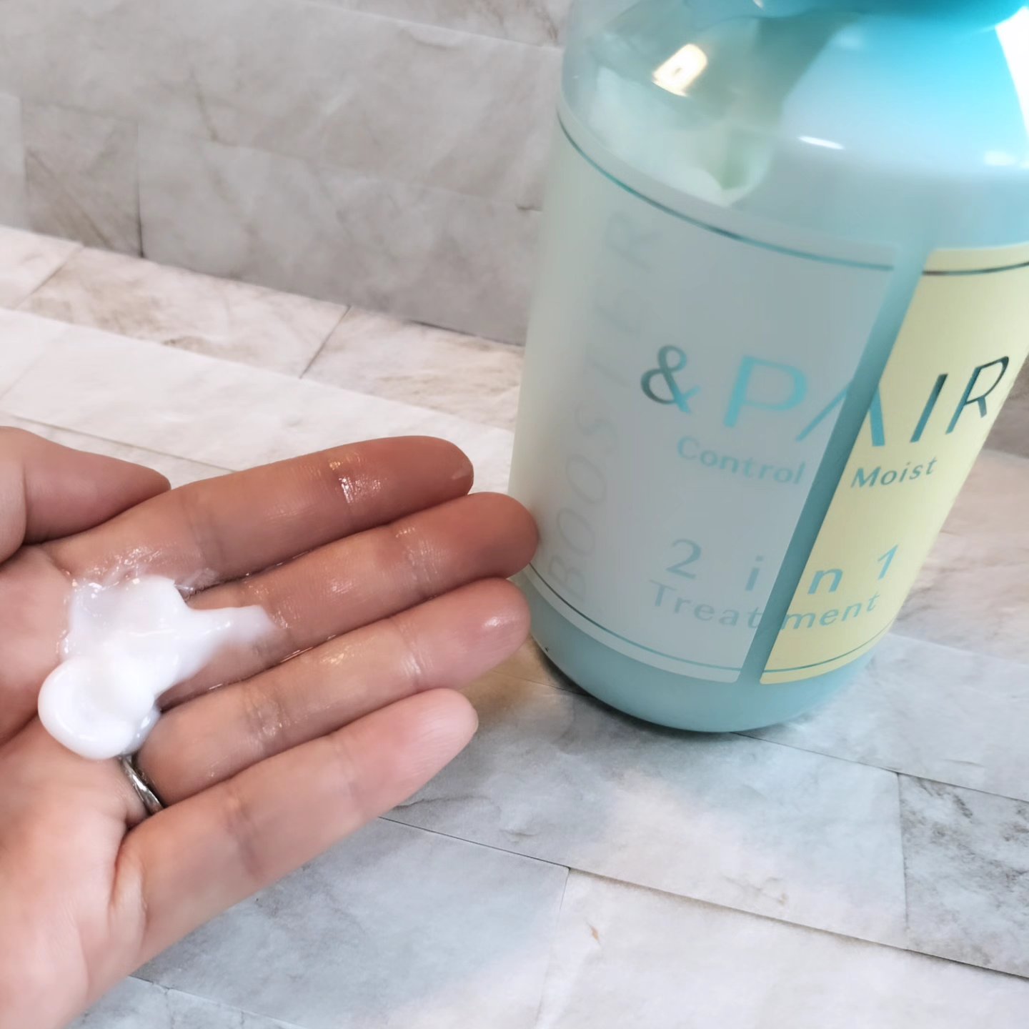 アンドペア コントロール モイスト 2in1 シャンプー＆ヘアトリートメント/&PAIR/市販シャンプーを使ったクチコミ（3枚目）