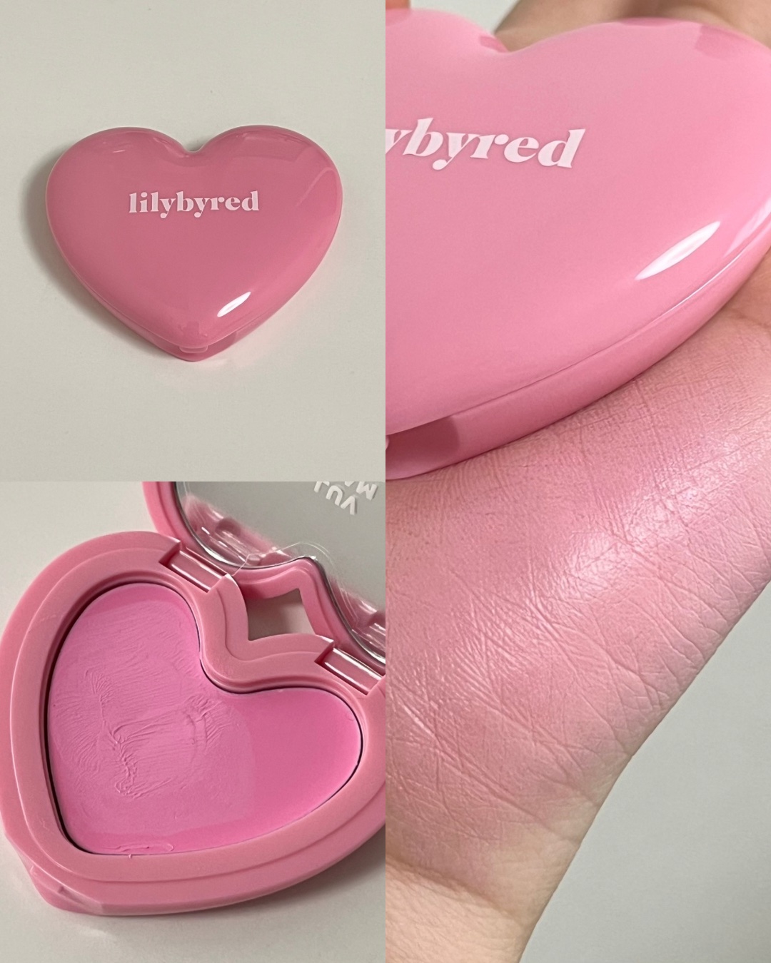 ラヴ ビーム チークバーム 02 イノセントピンク/lilybyred/ジェル・クリームチークを使ったクチコミ（2枚目）