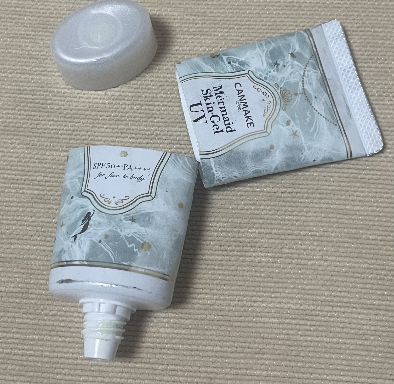 ビタミンEバイタライジングUVクリーム　SFP50＋/COSRX/日焼け止めクリームを使ったクチコミ（1枚目）