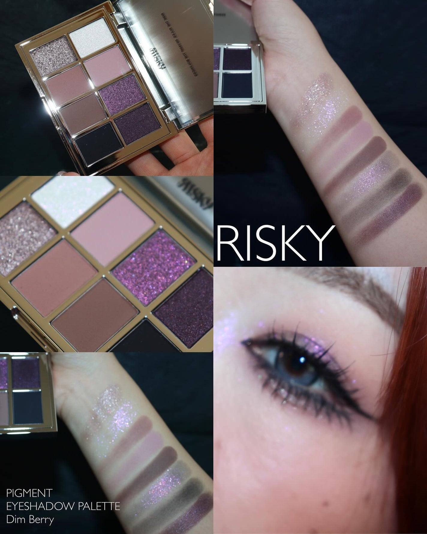 PIGMENT EYESHADOW PALETTE /RISKY /アイシャドウパレットを使ったクチコミ(3枚目)