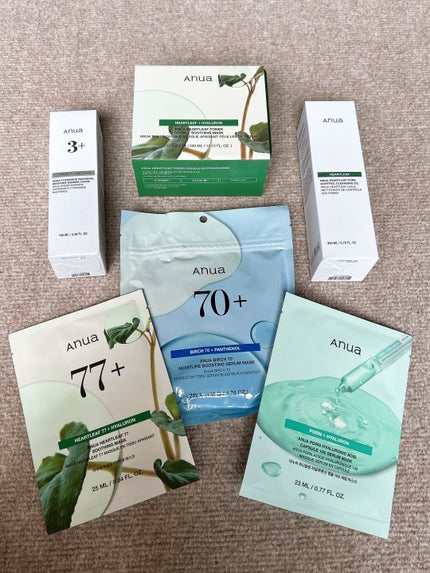 綾子 on LIPS 「メガ割購入品届きました〜!!今回はアヌアのスキンケアセット、い..」(4枚目)