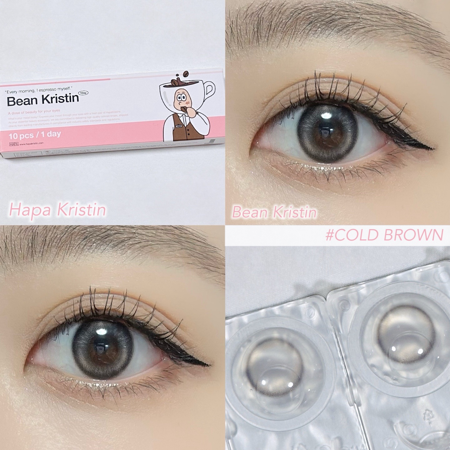 Bean Kristin 1day/Hapa kristin/ワンデー（１DAY）カラコンを使ったクチコミ（2枚目）