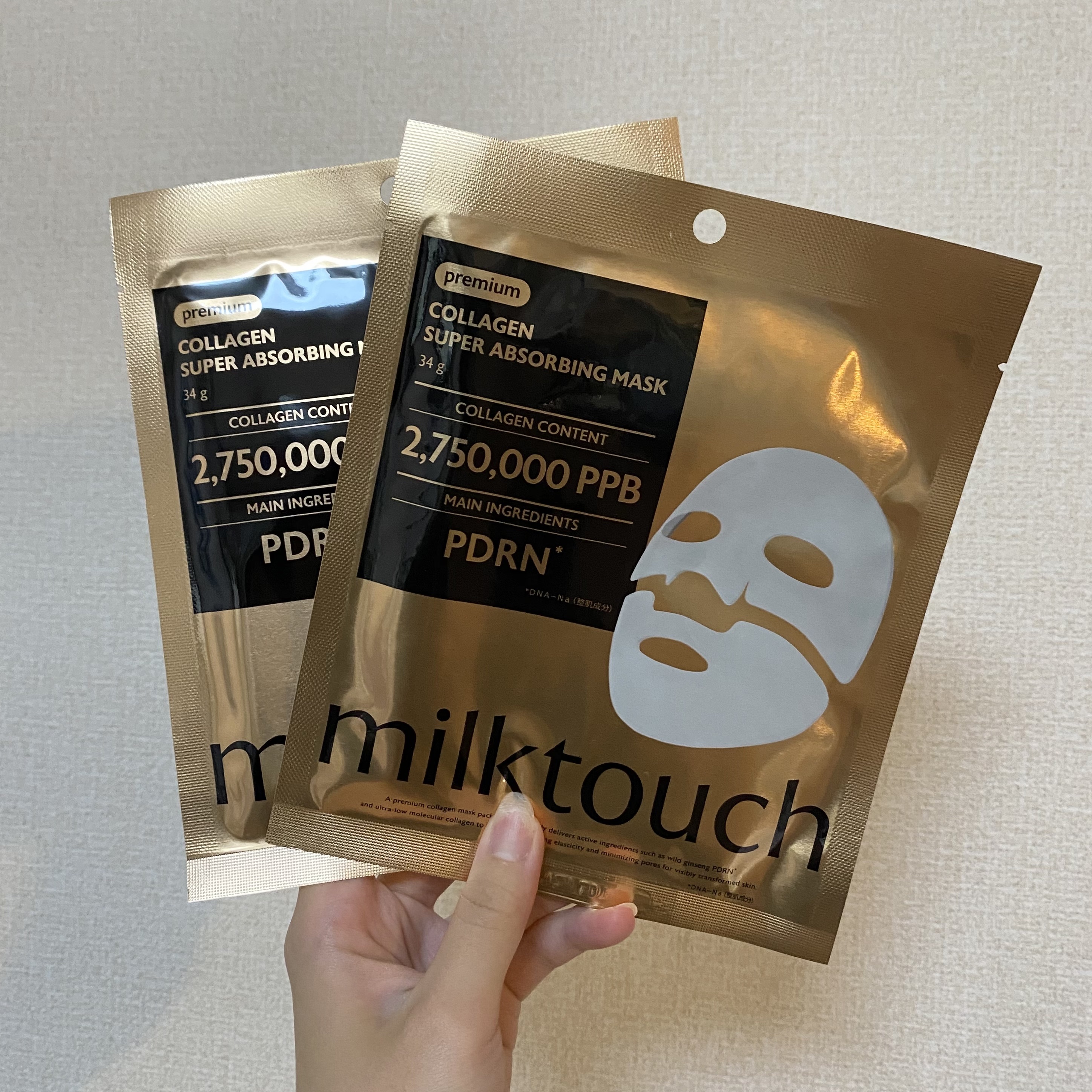 ✼••┈┈••✼••┈┈••✼••┈┈••✼••┈┈••✼

Milk Touch
コラーゲンスーパーアブソービングマスク
4枚入り

✼••┈┈••✼••┈┈••✼••┈┈••✼••┈┈••✼


こちらはプレメガの時にミルクタッチで20