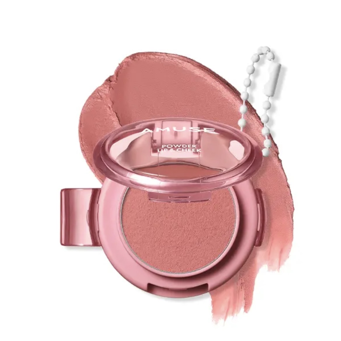 パウダーリップ＆チーク 03 モカ/AMUSE/パウダーチークを使ったクチコミ（1枚目）