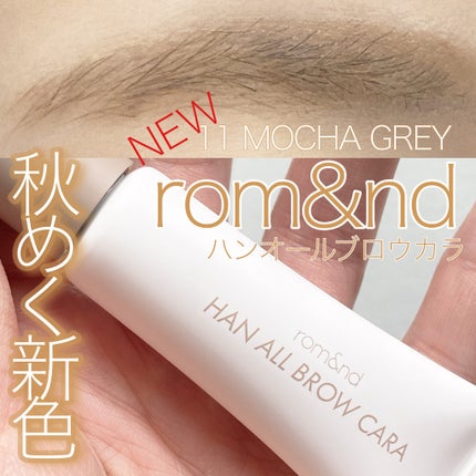 ハンオールブロウカラ/rom&nd/眉マスカラを使ったクチコミ(1枚目)
