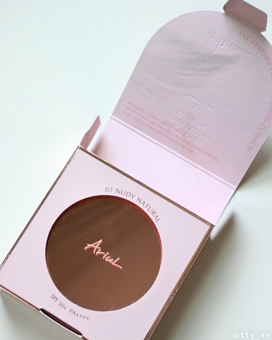 アリウル インクフェザーカバーラスティングクッション/Ariul/クッションファンデーションを使ったクチコミ(4枚目)