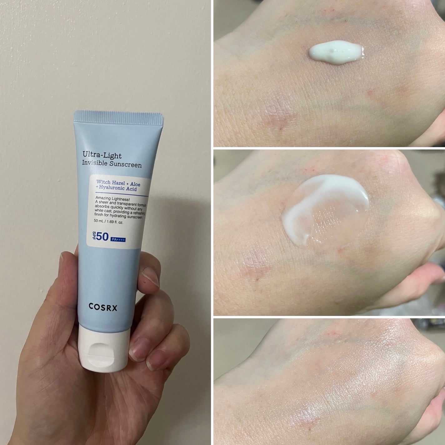 ウルトラライト透明UVクリーム/COSRX/日焼け止めクリームを使ったクチコミ(4枚目)