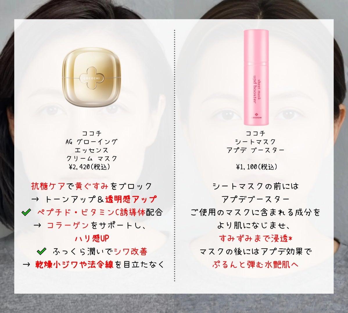 ココチ エージー グローイング エッセンス クリーム マスク/COCOCHI/フェイスクリームを使ったクチコミ(4枚目)