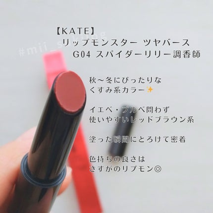 ケイト リップモンスター ツヤバース/KATE/口紅を使ったクチコミ(2枚目)