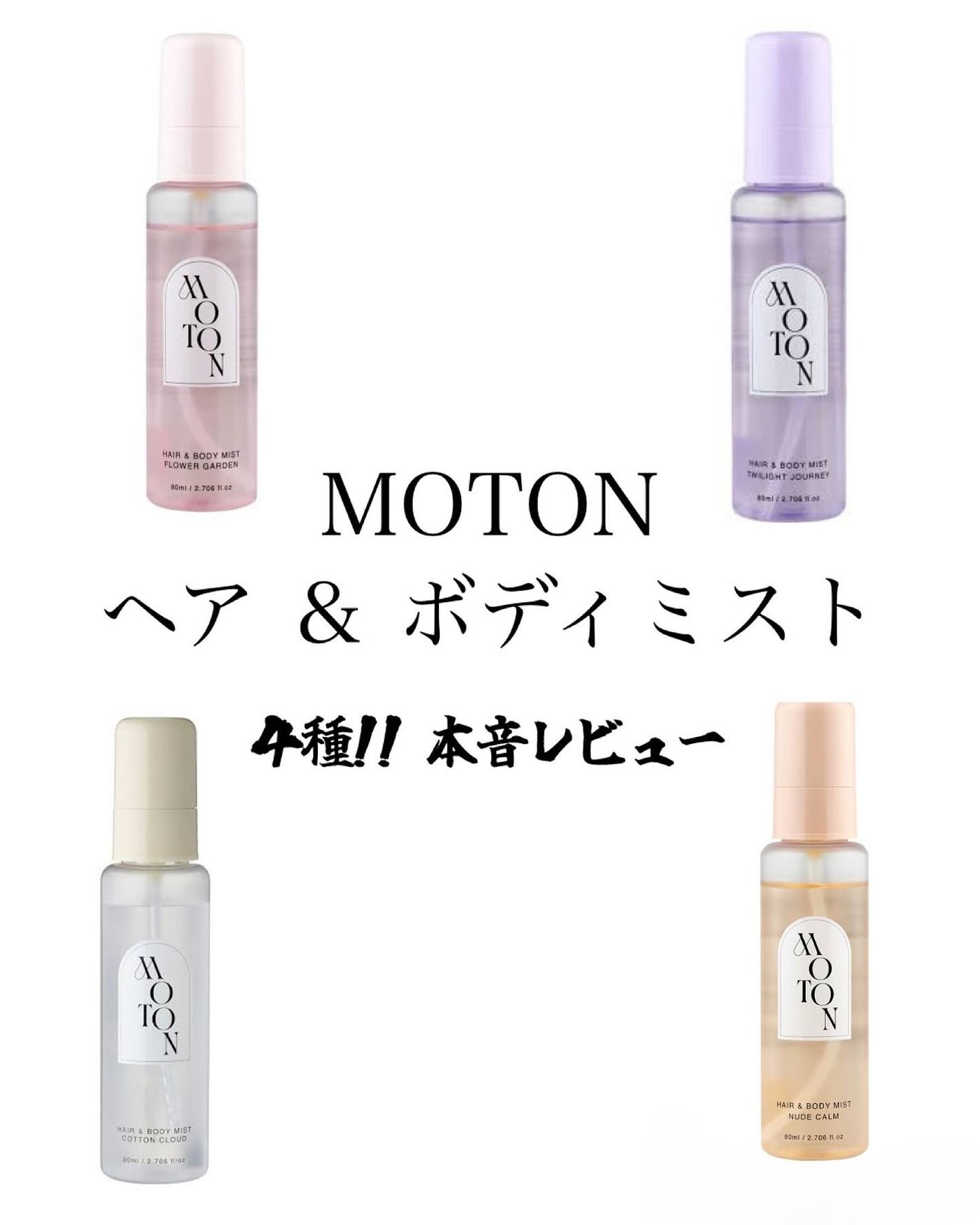 MOTON ヘア&ボディミスト フラワーガーデン/MOTON/香水(レディース)を使ったクチコミ(1枚目)