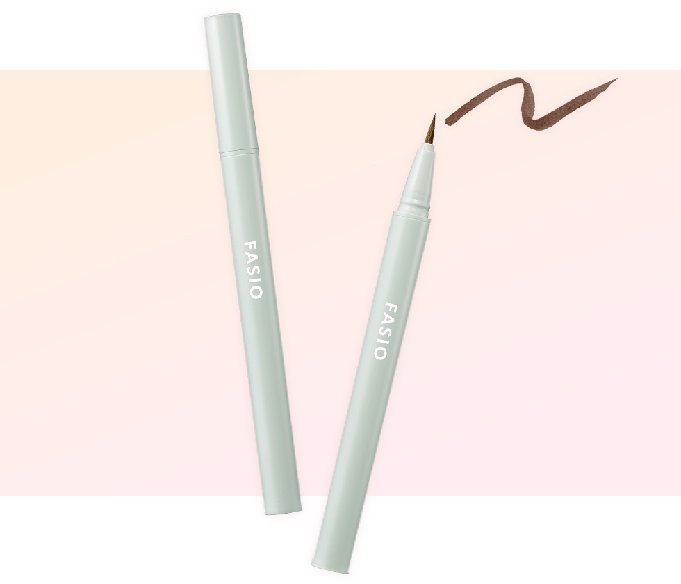 リキッド アイライナー 02 ブラウン/FASIO/リキッドアイライナーを使ったクチコミ（1枚目）