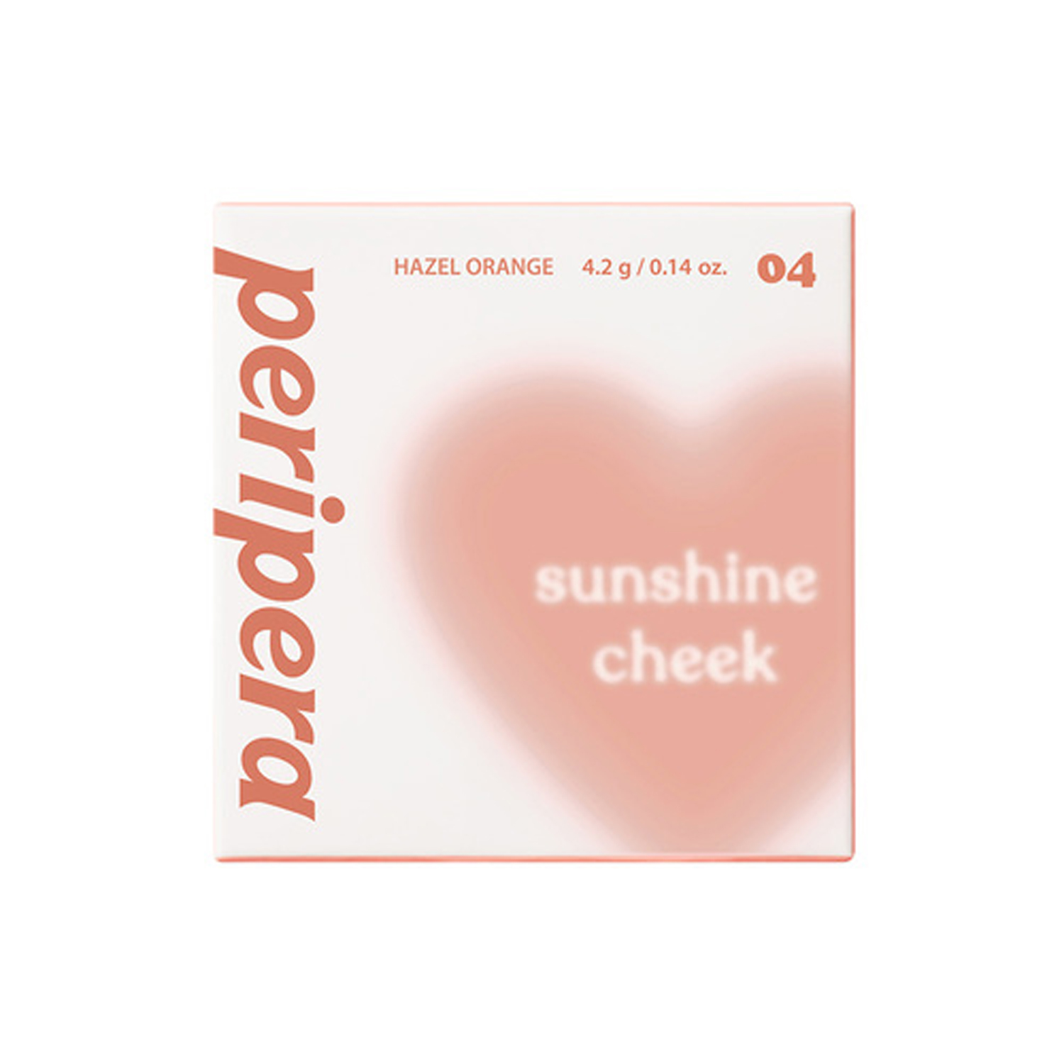 ピュア ブラッシュド サンシャイン チーク 04 HAZEL ORANGE(おべんきょモード)【ハート盛り】