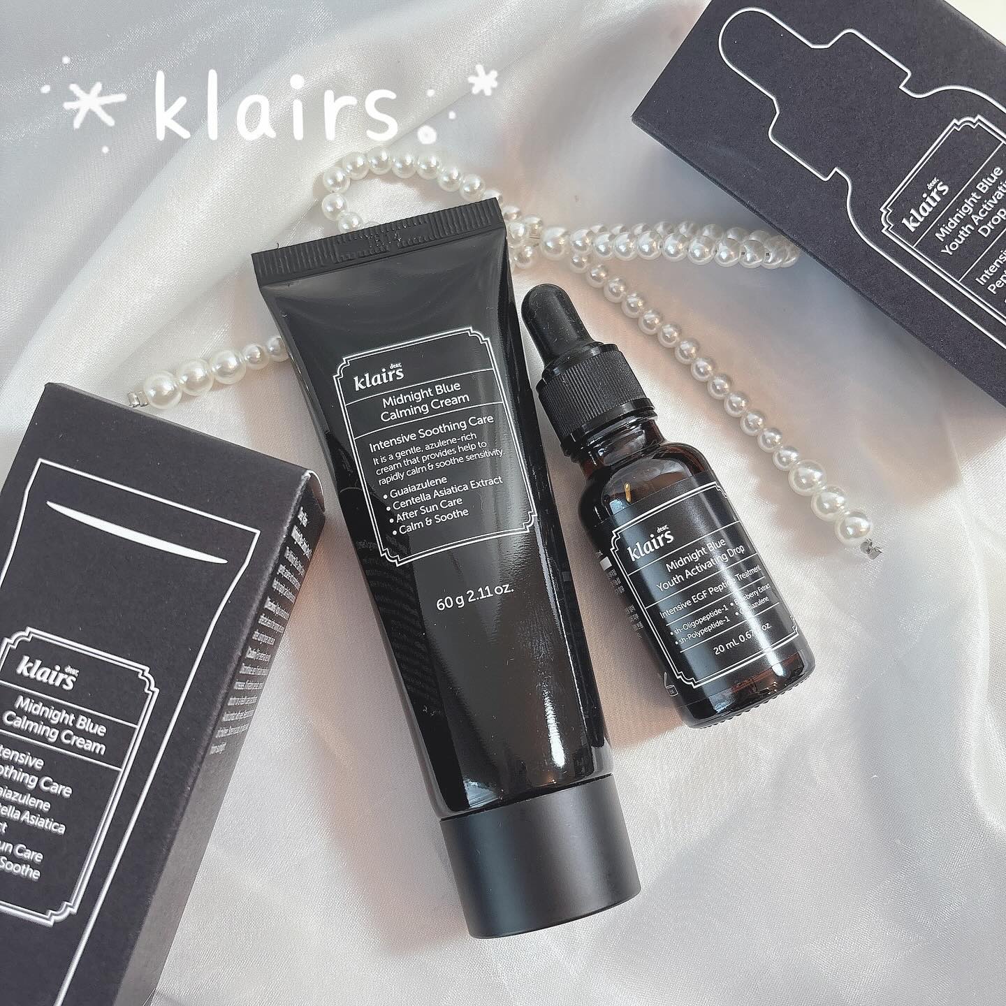 ミッドナイトブルーユースアクティベーティングドロップ(20ml)/Klairs/美容液を使ったクチコミ（1枚目）