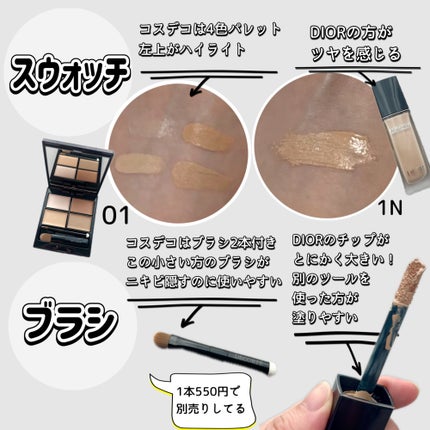 トーンパーフェクティング パレット/DECORTÉ/パレットコンシーラーを使ったクチコミ(5枚目)
