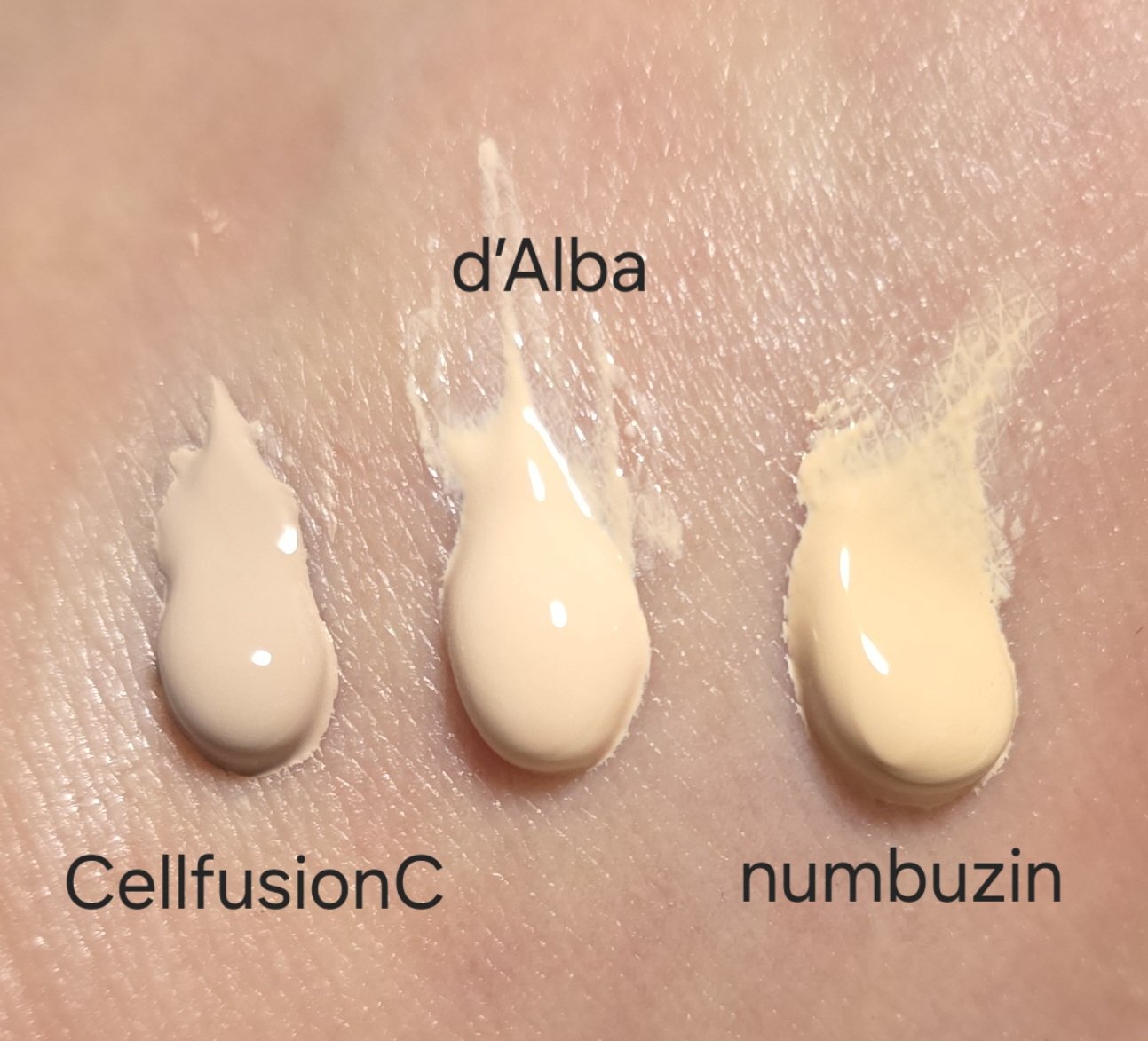 3番 ノーファンデ陶器肌トーンアップクリーム/numbuzin/化粧下地を使ったクチコミ（2枚目）