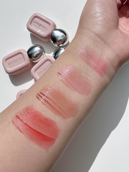 デュー ドロップ ティント/Coralhaze/リップティントを使ったクチコミ(4枚目)