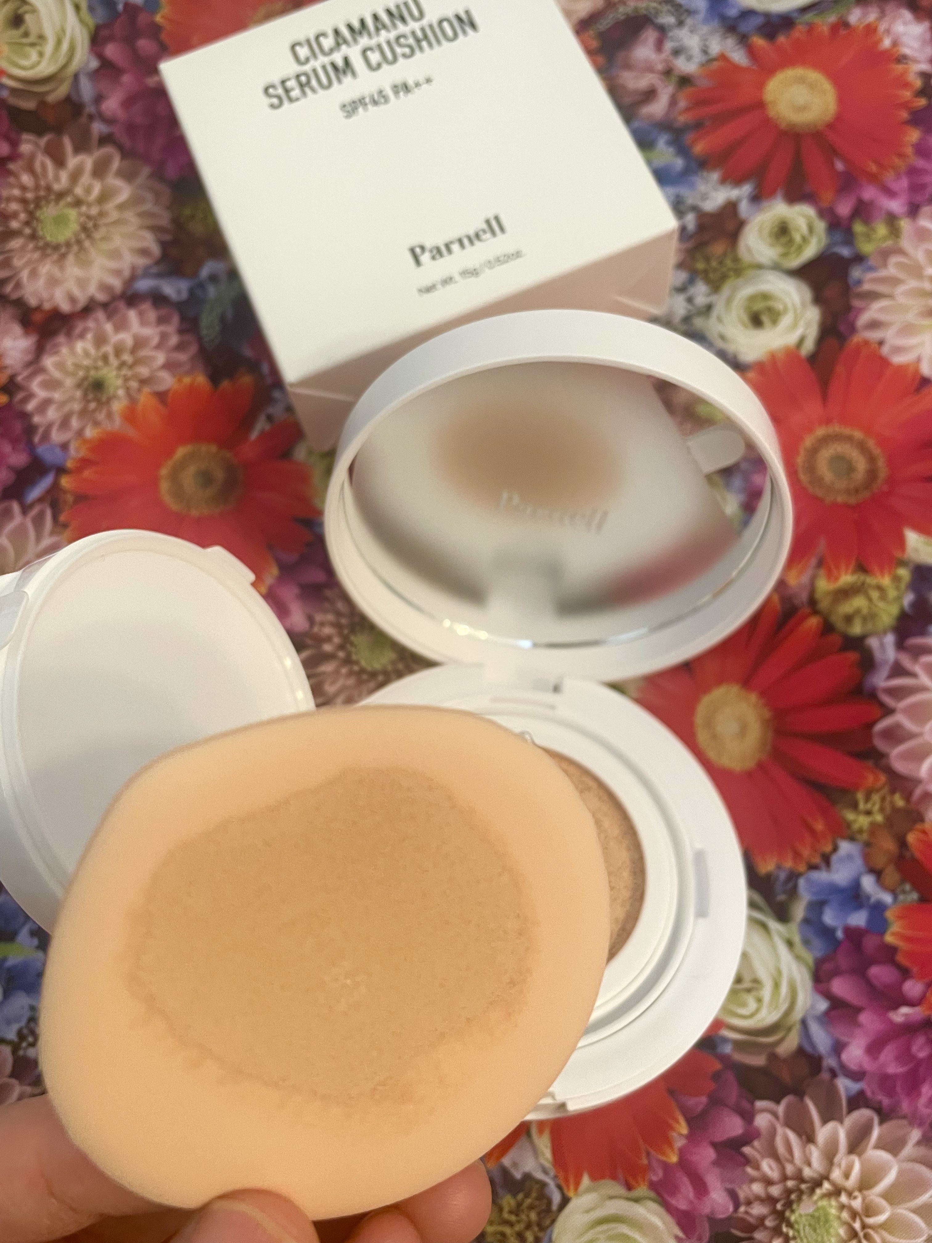 シカマヌ　セラム　クッションファンデ/parnell/クッションファンデーションを使ったクチコミ（2枚目）