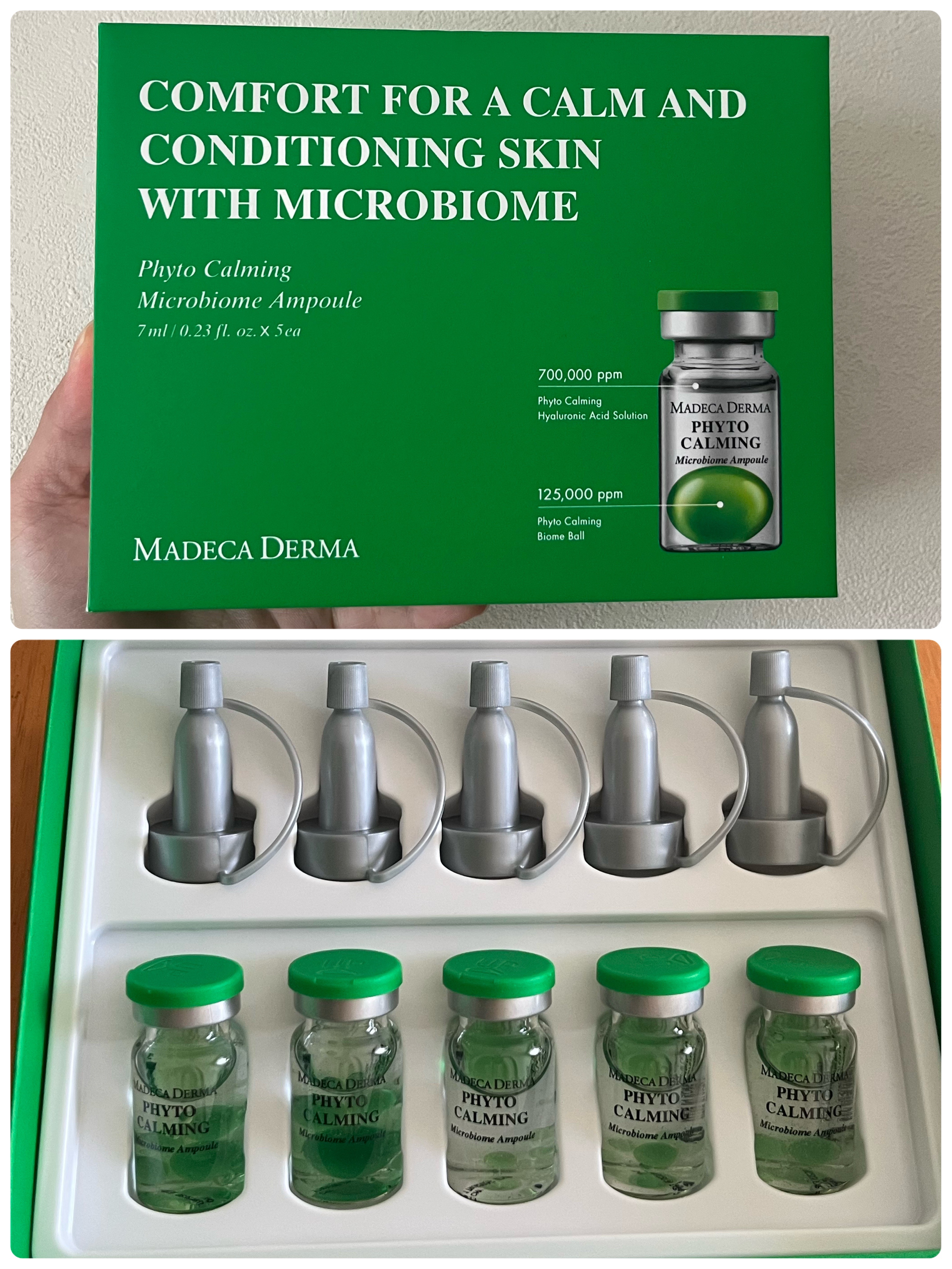 フィトカーミング マイクロバイオームアンプル/マデカダーマ/美容液を使ったクチコミ（3枚目）