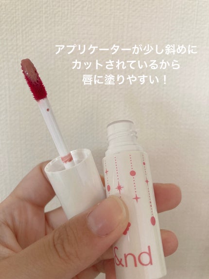 アンドバイロムアンド グラッシーボムティント/&nd by rom&nd/リップティントを使ったクチコミ(2枚目)