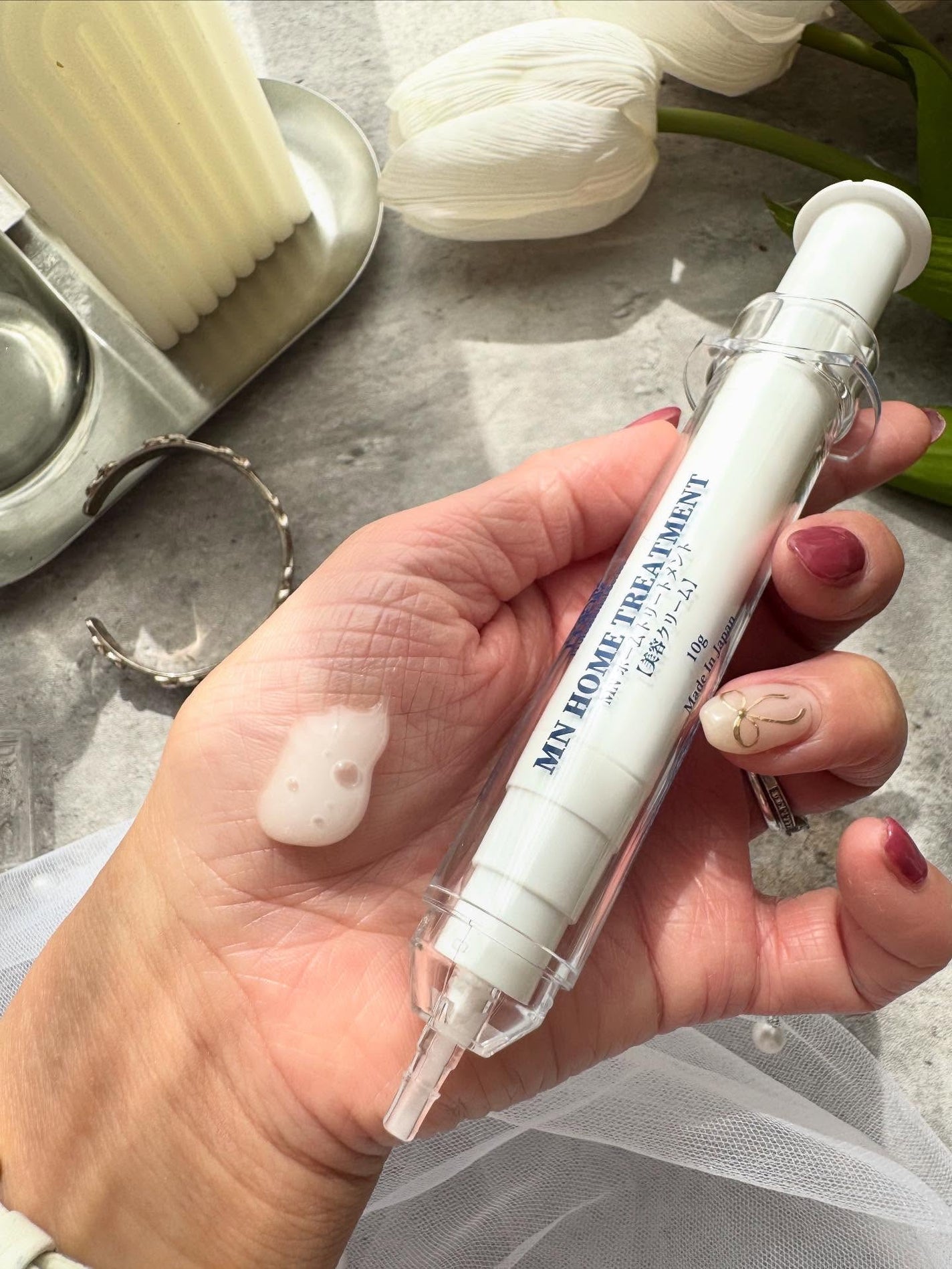 MN ホームトリートメント/白氷姫ハダピュア/フェイスクリームを使ったクチコミ(4枚目)
