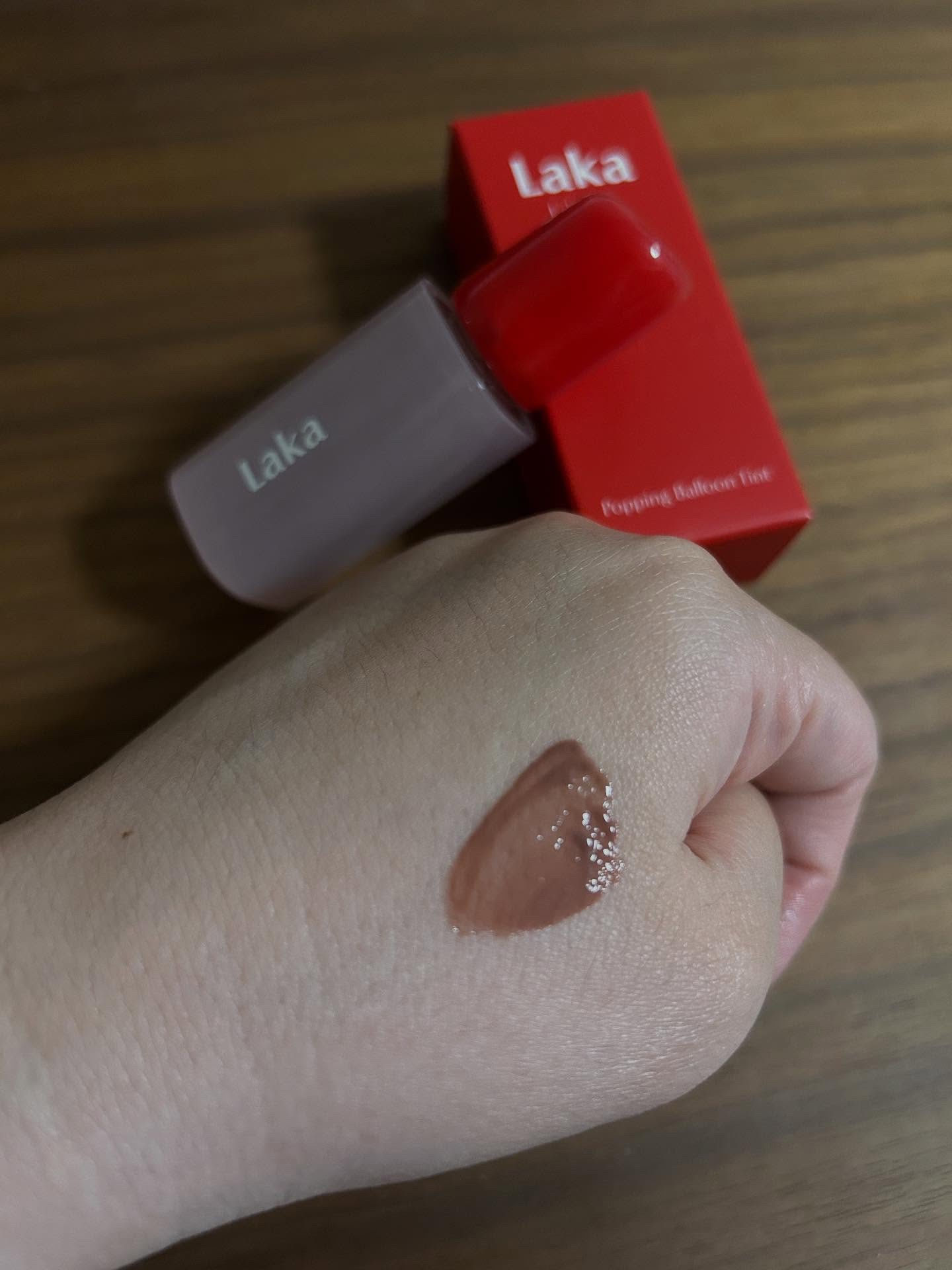 ポッピングバルーンティント/Laka/リップティントを使ったクチコミ（3枚目）