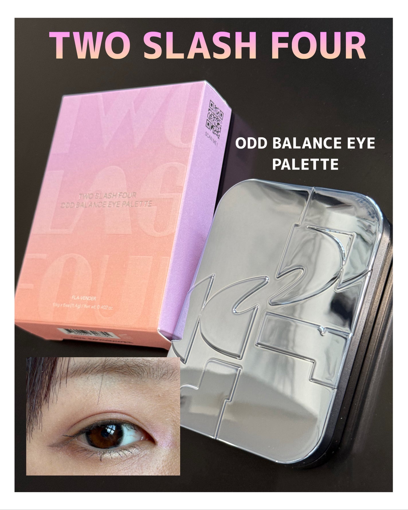 オッドバランスアイパレット/TWO SLASH FOUR/アイシャドウパレットを使ったクチコミ(1枚目)