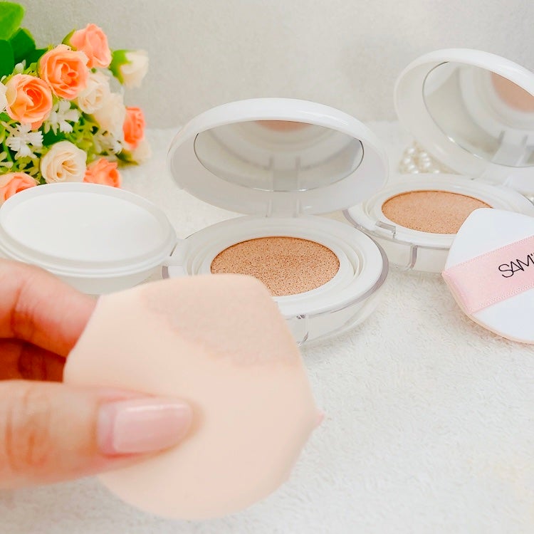 センシティブピュア&ピュアクッション/SAM'U/クッションファンデーションを使ったクチコミ(3枚目)