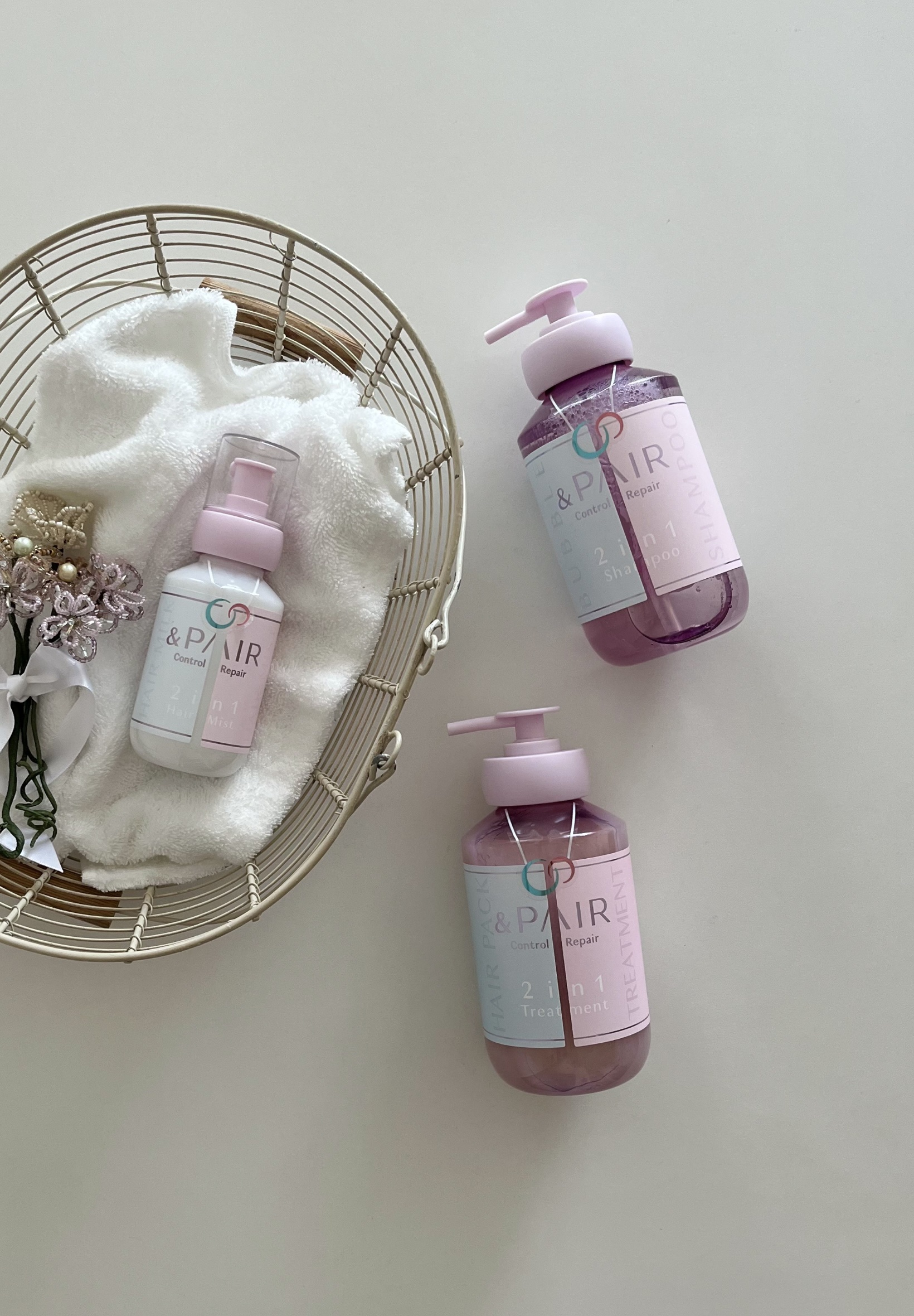 アンドペア コントロール リペア 2in1 ヘアミルクミスト/&PAIR/ヘアミストを使ったクチコミ（1枚目）